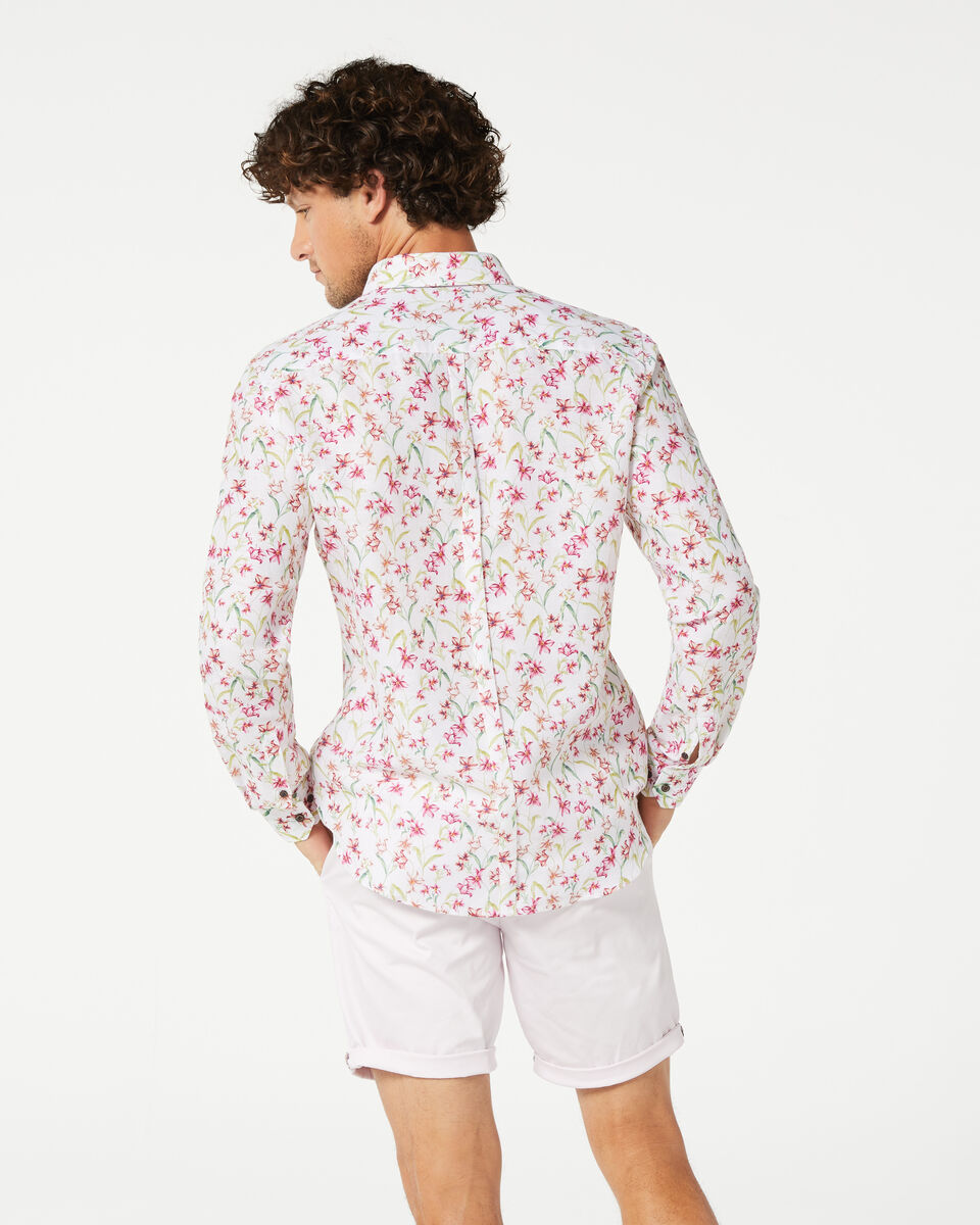 Malfa Shirt, White/Pink, hi-res